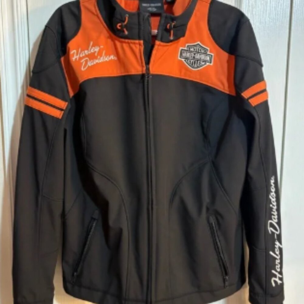 Harley-Davidson Black and Orange Riding Jacket